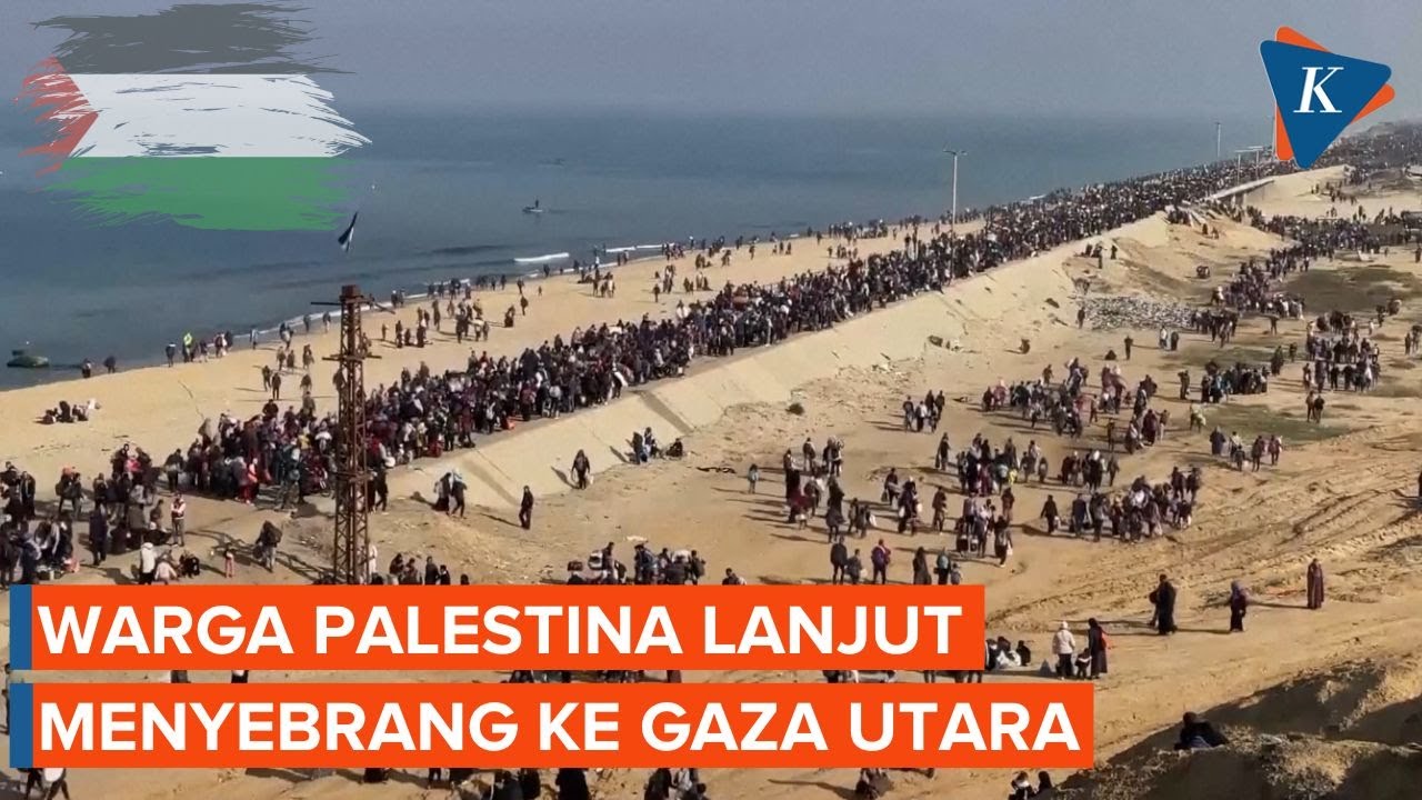 Warga Palestina Masih Banyak yang Lanjut Menyebrang ke Gaza Utara