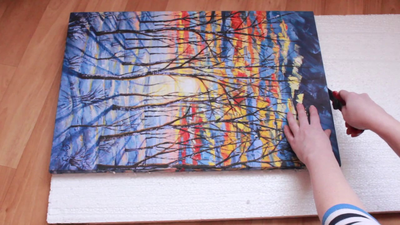 Как упаковать картину для пересылки \ How to pack a picture for shipping