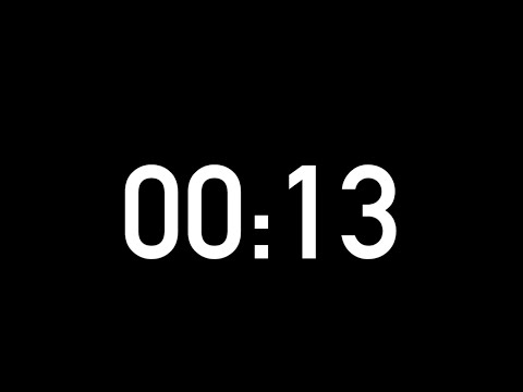 13 seconds countdown timer without alarm