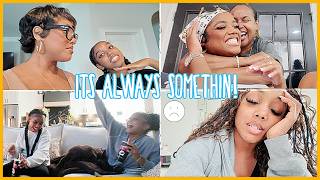 MOM VLOG: I got boho braids again, holiday weekend party, more bad news, quitting youtube | Ellarie