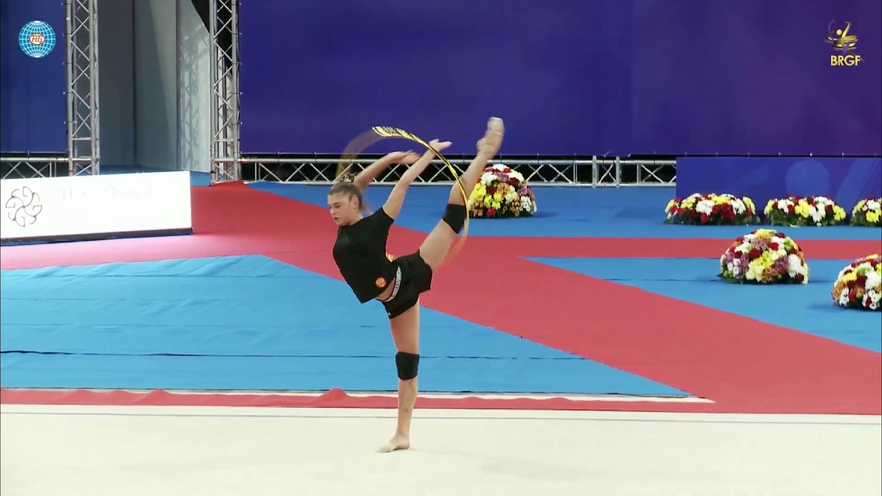 Alexandra SOLDATOVA hoop training World cup Sofia 2019