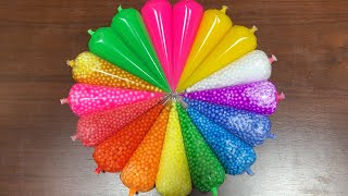 MAKING CRUNCHY FOAM Slime With Piping Bags | GLOSSY SLIME | ASMR Slime Videos #2045