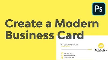 How to Create a Modern Business Card Using Adobe Photoshop