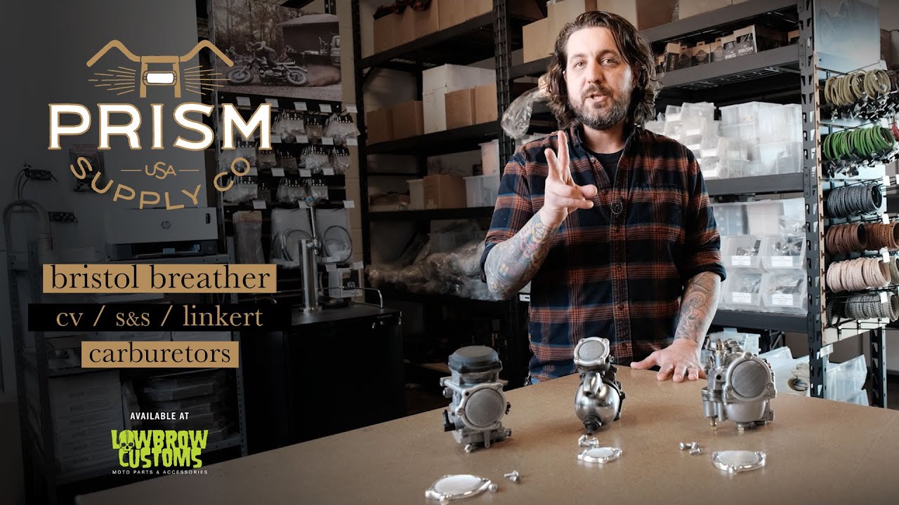 Prism Supply Co. Bristol Breather - Linkert Carburetor - Polished