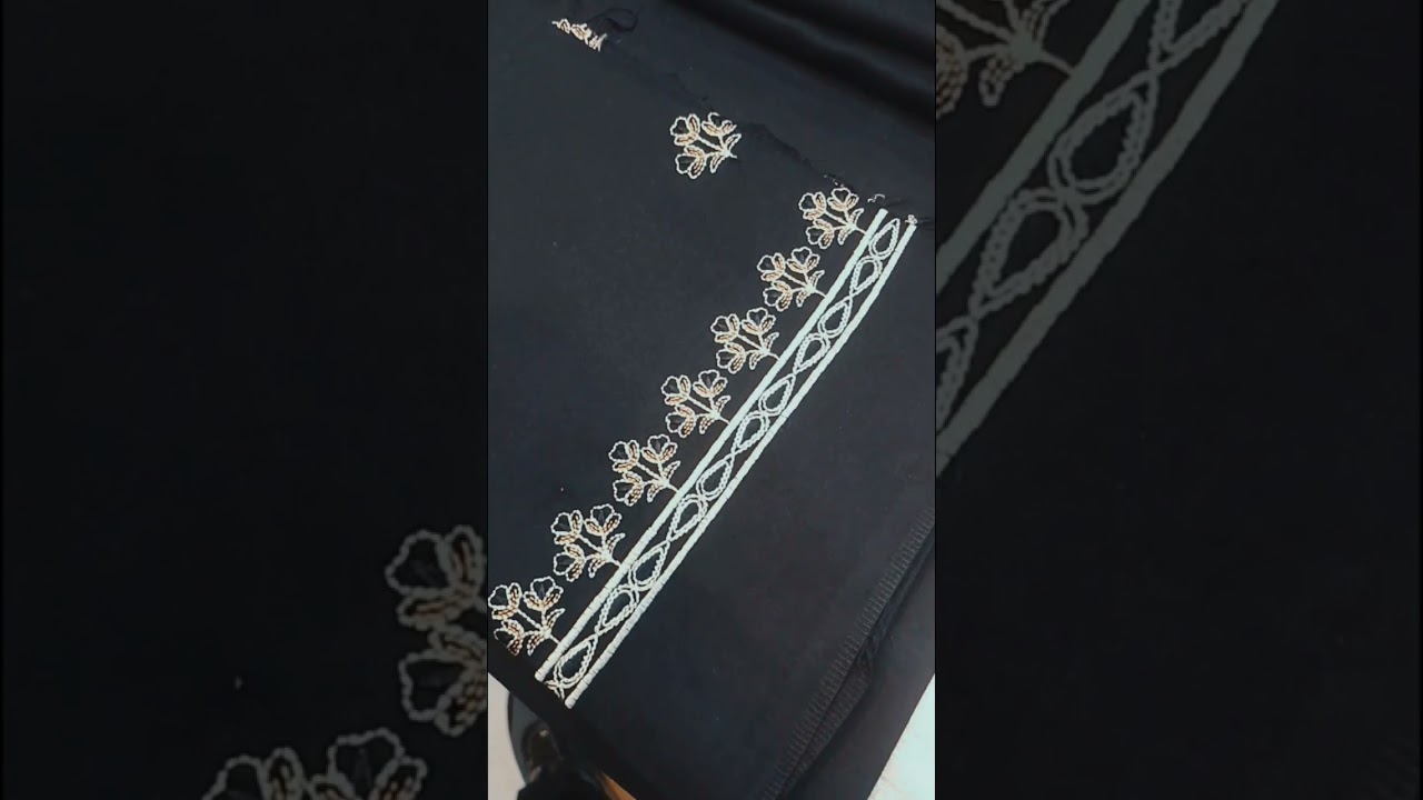 Marina 3pc front embroidery boring shawl rate 4850 by emaan fabrics commercial market  03215155419