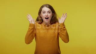 Amazed shocked beautiful girl touching face in surprise and looking at camera Net Worth