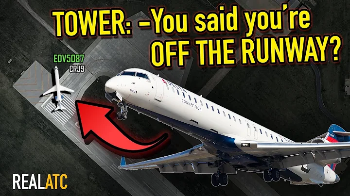 Airplane Skids OFF THE RUNWAY after landing| Endeavor CRJ-9. REAL ATC