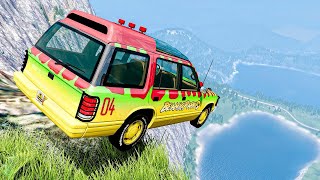 Realistic Fall From A Сliff #1 - BeamNG Drive | CRASH show