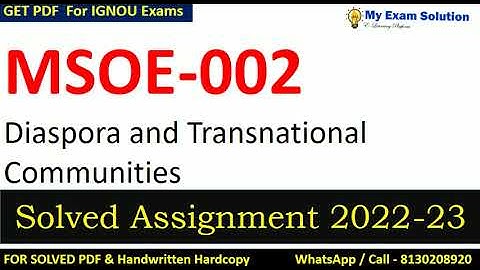 MSOE -002  SOLVED ASSIGNMENT 2022-23 | English Medium  | IGNOU Solved Assignment 2022-23