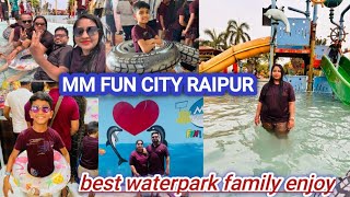 MM Fun City Waterpark Raipur Chhattisgarh 🥰All Rides Et Slides 🛝 City Vlogs👍@Rudra vlog-