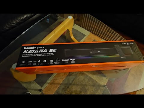 unboxing Creative Labs Sound Blaster Katana SE Soundbar