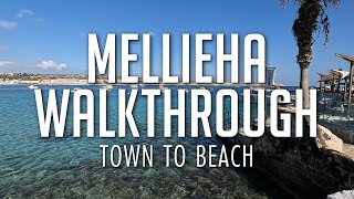 Mellieha Town To Beach | Walkthrough