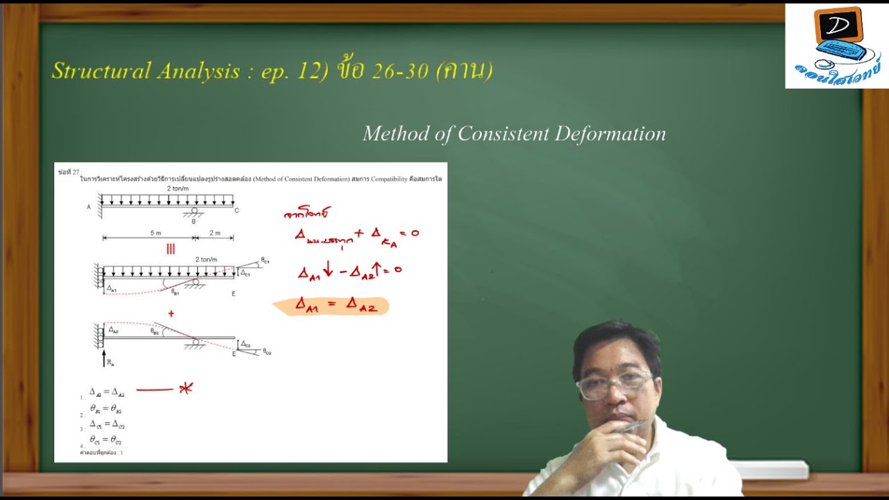 ข้อสอบ กว. Structural Analysis : ep. 12) ข้อ 26-30 (คาน) - YouTube