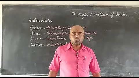 BES CLASS IV SOCIAL STUDIES , CHAPTER 7 MAJOR LANDFORMS AND WATER BODIES.