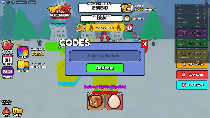 ALL NEW *SECRET* UPDATE CODES in PROJECT BURSTING RAGE CODES