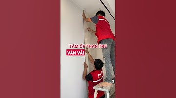 Có nên thi công tấm ốp sợi than tre lên tường mới xây