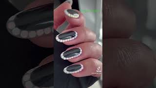 Black nails. New design.