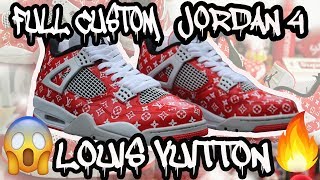 Sneakvibes - LOUIS VUITTON x AIR JORDAN 4 🔥 Custom by