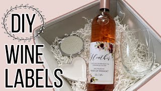 How to Make Personalized Wine Bottle Label | Easy DIY Wine Labels screenshot 5