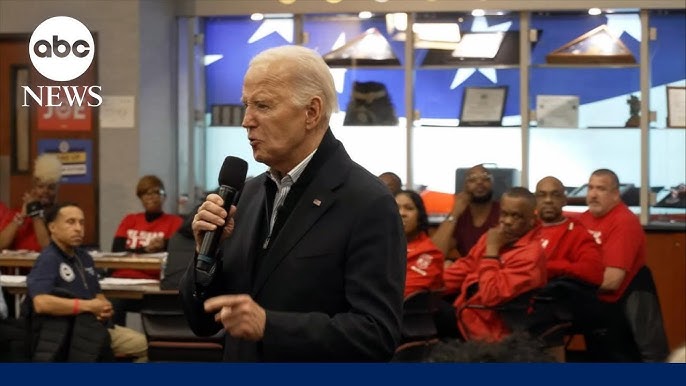 Biden Hits Campaign Trail In Michigan