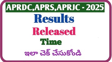 Aprjc results 2025|aprdc result 2025|aprs result|how to check aprdc result|how to see aprjc result