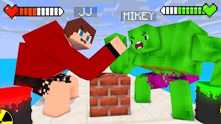 JJ vs Mikey MUTANT ARMWRESTLING BATTLE - Maizen Minecraft Animation