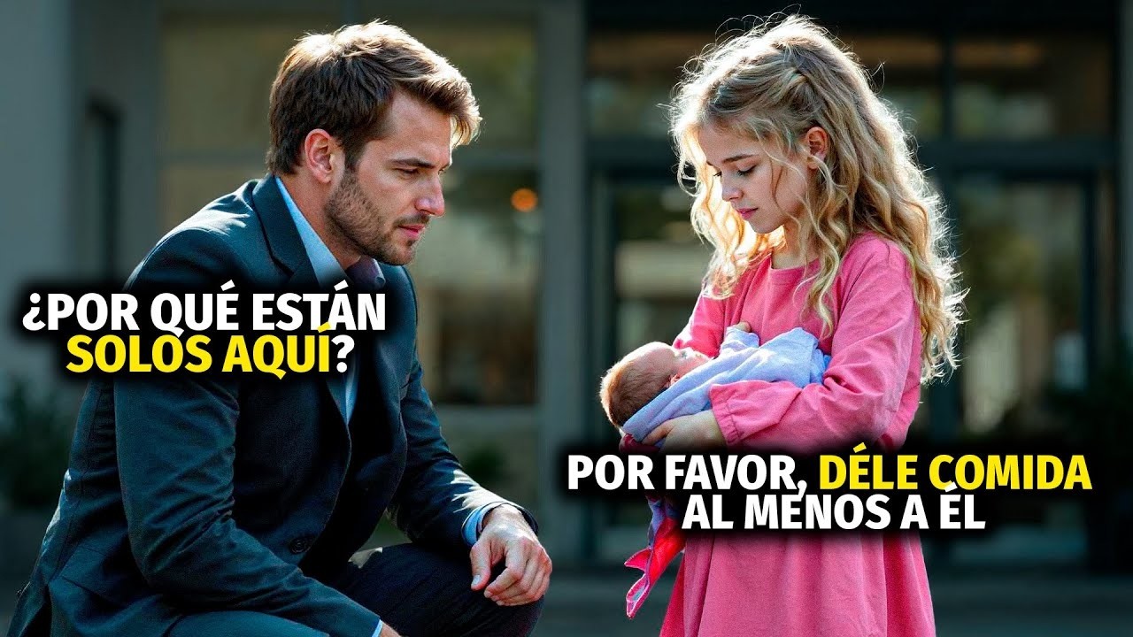MILLONARIO SOLITARIO VE A NIÑA CON BEBÉ EN LA CALLE, SE ACERCA Y LO QUE DESCUBRE LO HACE LLORAR