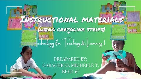 Technology for Teaching and Learning 1; INSTRUCTIONAL MATERIAL | CARTOLINA STRIPS | BEED 1C