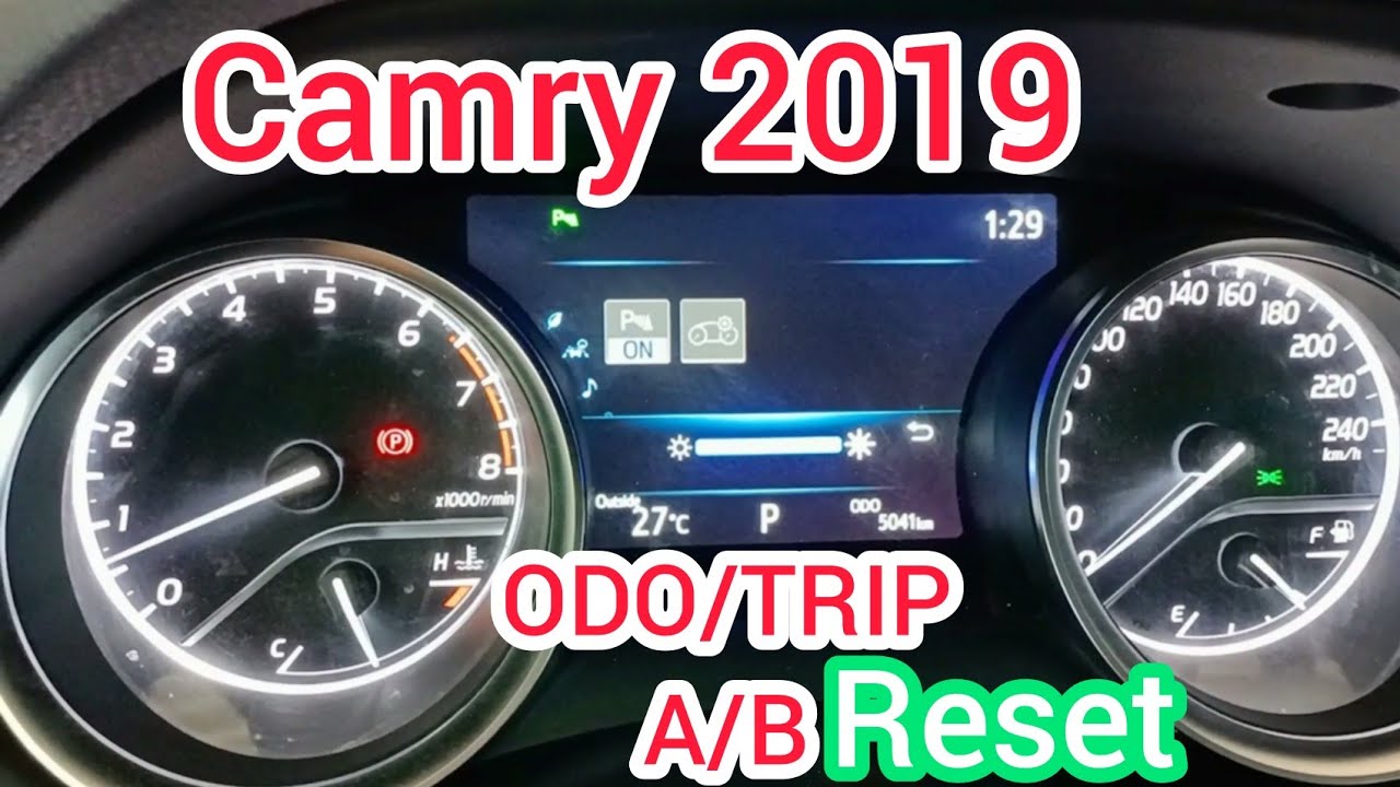 trip odometer camry