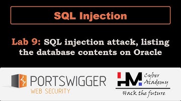 SQL Injection 9 | SQL injection attack, listing the database contents on Oracle