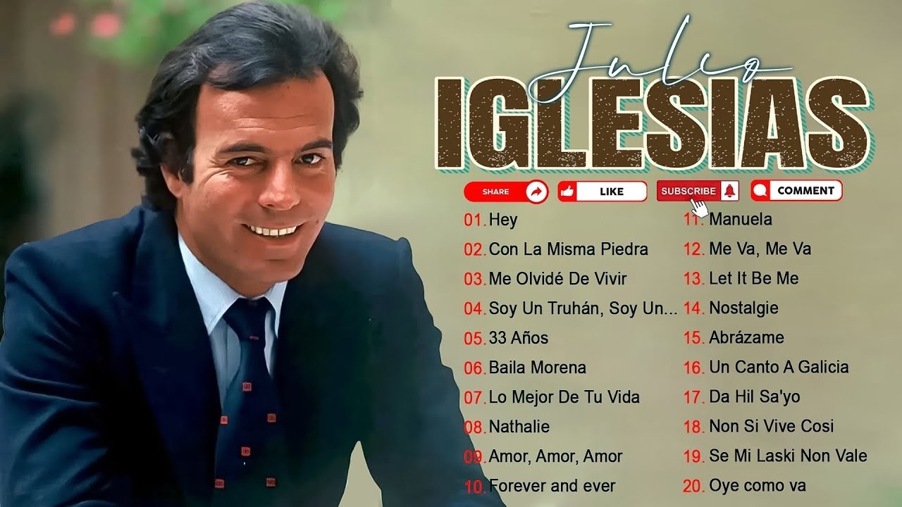 Julio Iglesias Sus Mejores Canciones   Julio Iglesias 30 Grandes Éxitos   Baladas Romanticas #ab126
