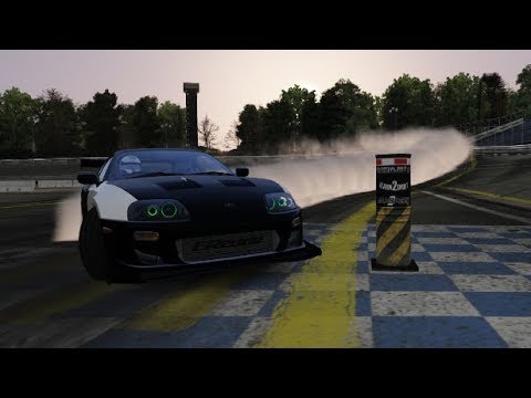 Assetto Corsa - Supra V12 drift - The Gauntlet - Wall Speedway, NJ