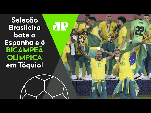 Brasil derrota a Espanha e é bicampeão olímpico no futebol em Tó