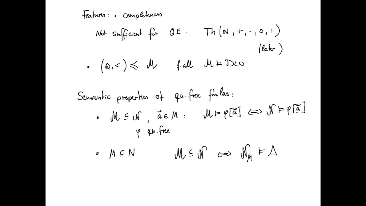 Math 557 – Quantifier Elimination
