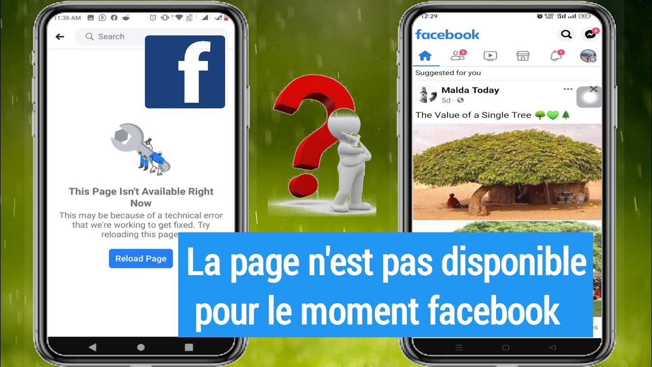 Comment réparer la page n'est pas disponible actuellement sur Facebook