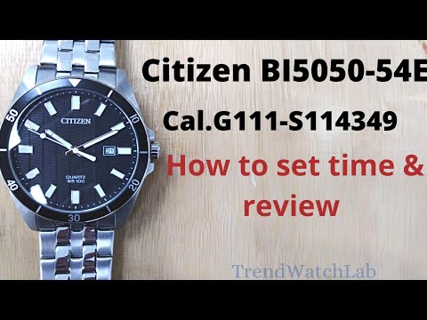 Citizen G111-S114349 How to set time with review | TrendWatchLab ...