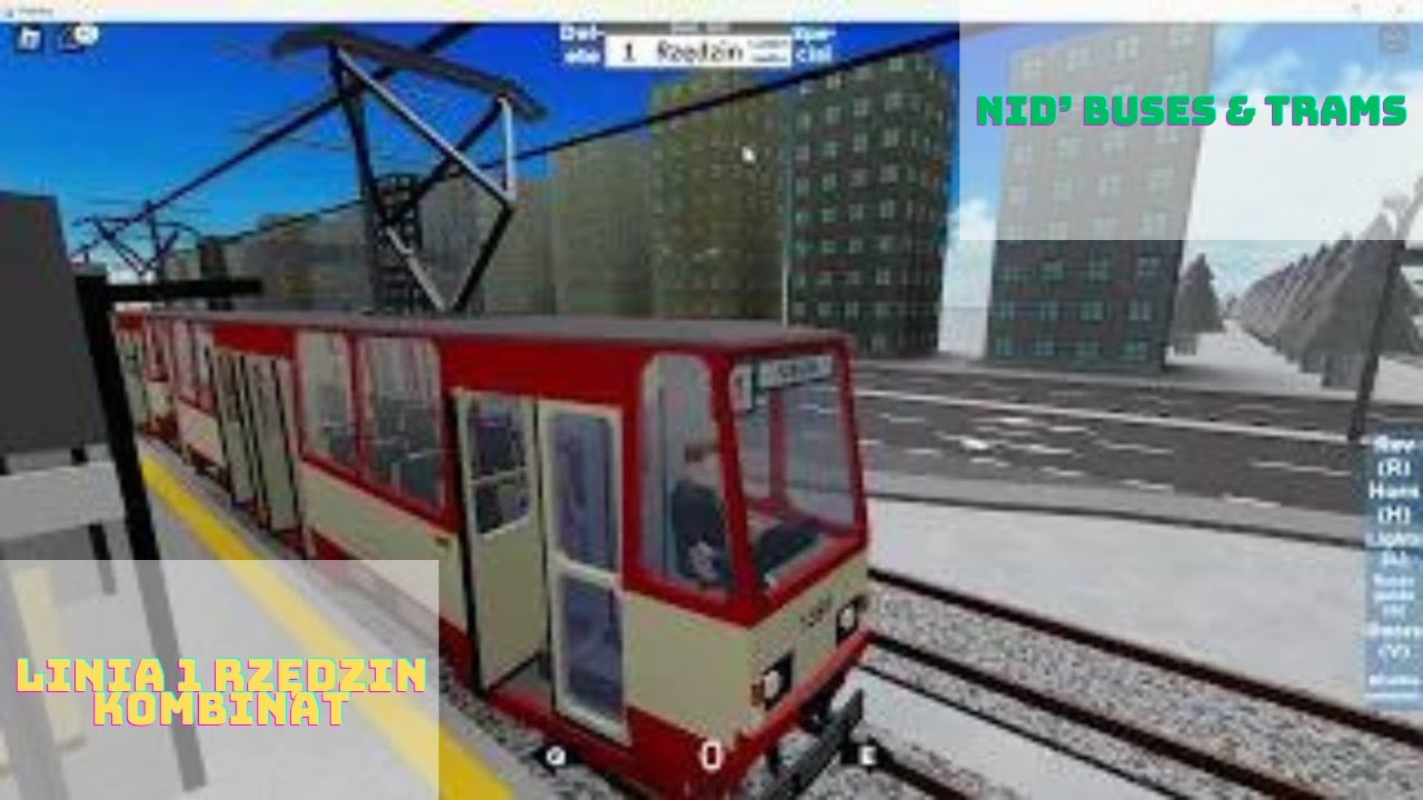 TramwajowyPan Nid's Buses & Trams linia 1 Kombinat-rzędzin  (odc.3)