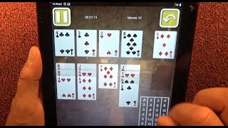 Playing Calculation Solitaire & Winning - A Great Solitaire Game App screenshot 4