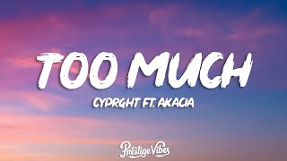 CPYRGHT - Too Much (Lyrics) ft. Akacia [7clouds Release]