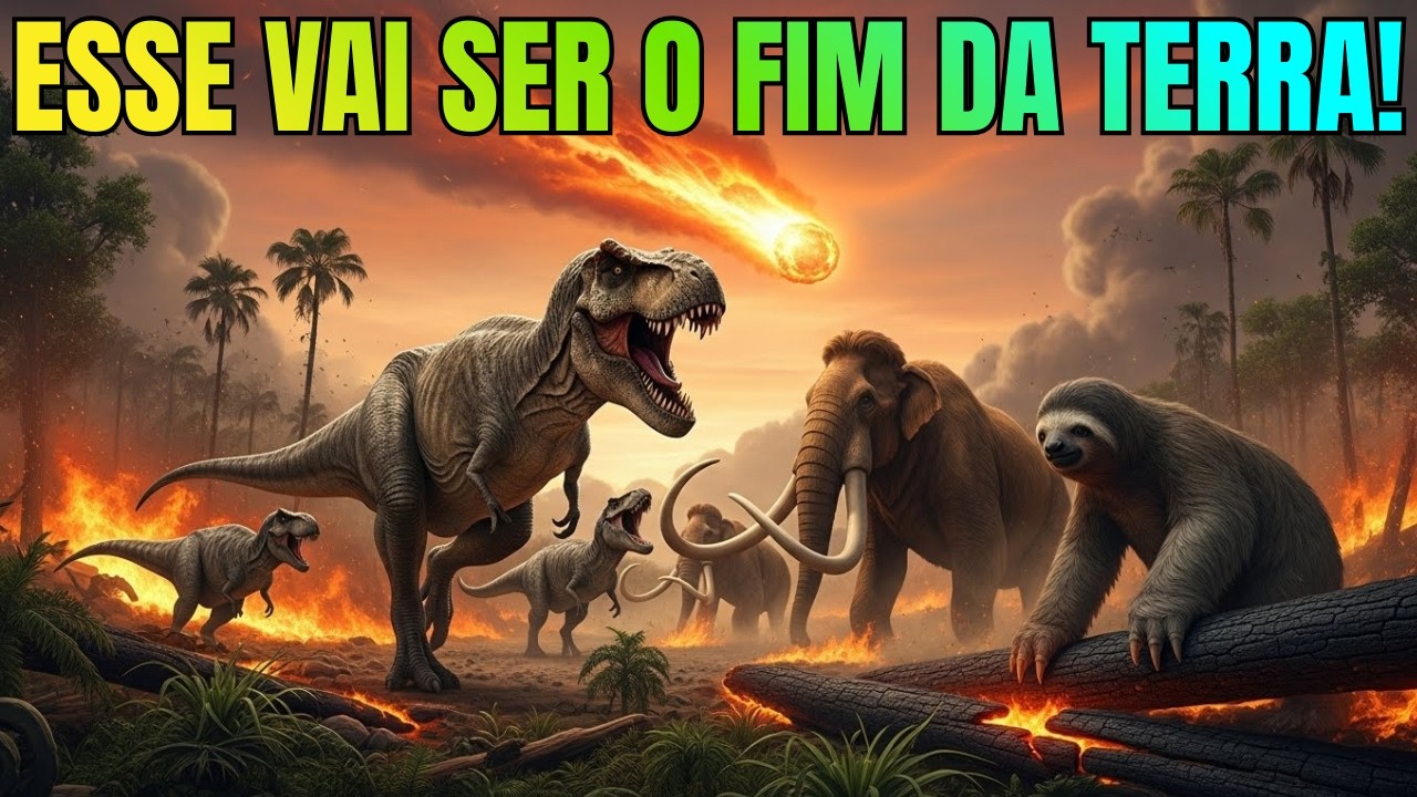 TODAS as VEZES que a VIDA na TERRA QUASE ACABOU: A HISTÓRIA das EXTINÇÕES em MASSA! Com som de chuva