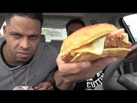 Eating Burger King's Chicken Cordon Bleu Sandwich @hodgetwins