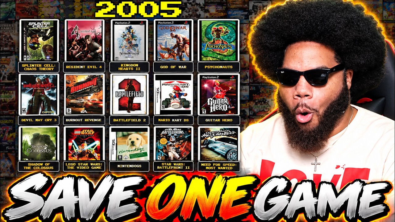 IMPOSSIBLE Save One Video Game From Each Year 1980 - 2025