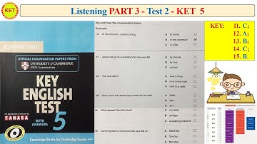 KET 5 Listening Part 3 Test 2 (Transcript + Key)