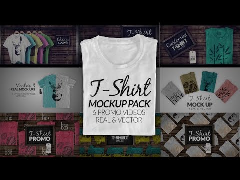 Download T-Shirt Mock Up Promo Pack 4K After Effects Templates ...