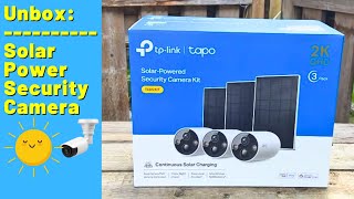 Unboxing Tapo Solar-Powered 2K Security Camera Kit
