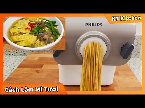 Cách Sử Dụng Máy Làm Mì PHILIPS - Tự Làm MÌ TRỨNG TƯƠI Dai Ngon Tại Nhà || Fresh Egg Noodles Recipe