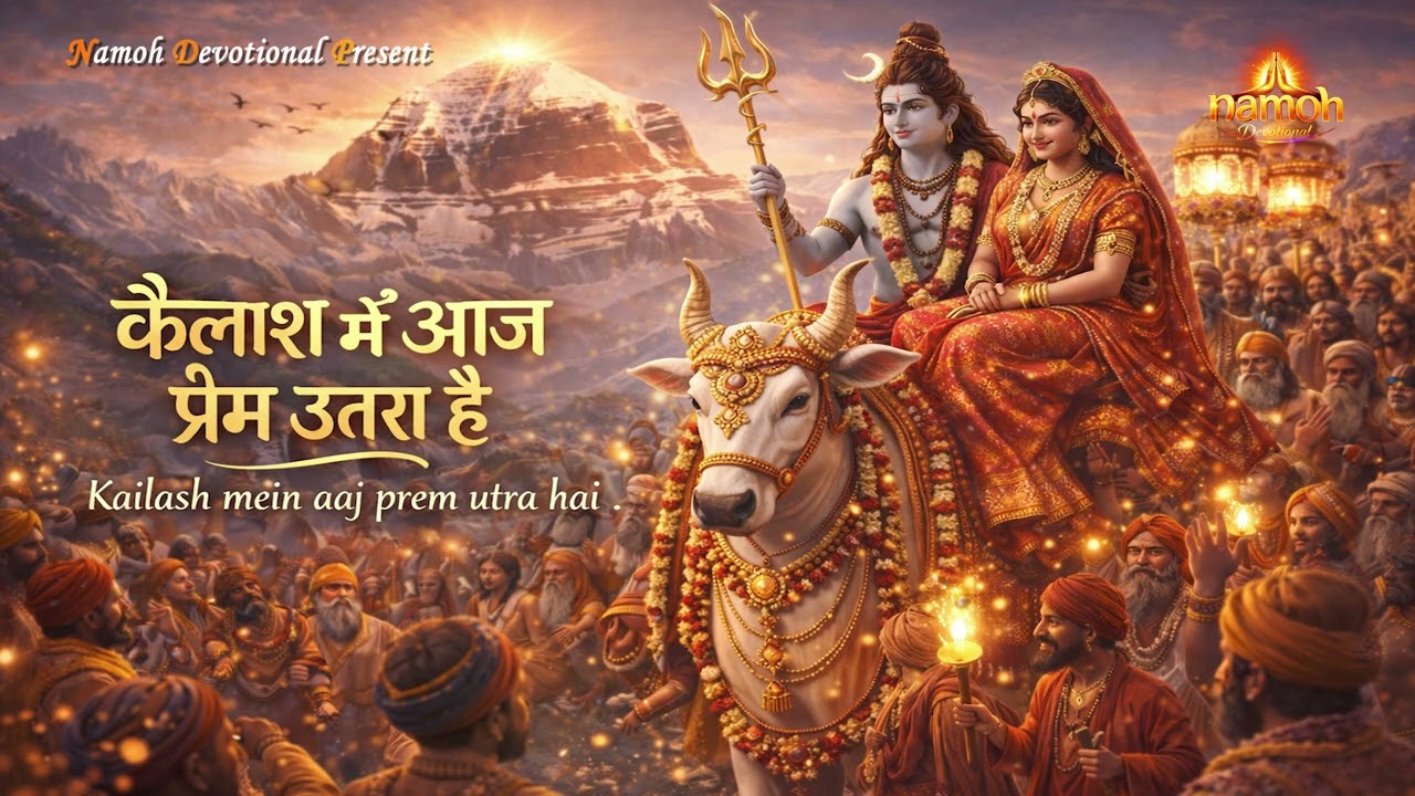 कैलाश में आज प्रेम उतरा है | Kailash Mein Aaj Prem Utra Hai | Shivratri Special Bhakti Song 2026🌸 🎶