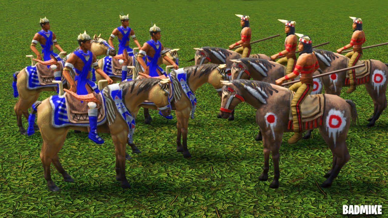 Lakota Riders VS Cheyenne Riders Age Of Empires 3 Definitive Edition