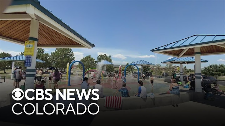 Families try to stay cool on a hot Colorado day at one of Aurora splashpads