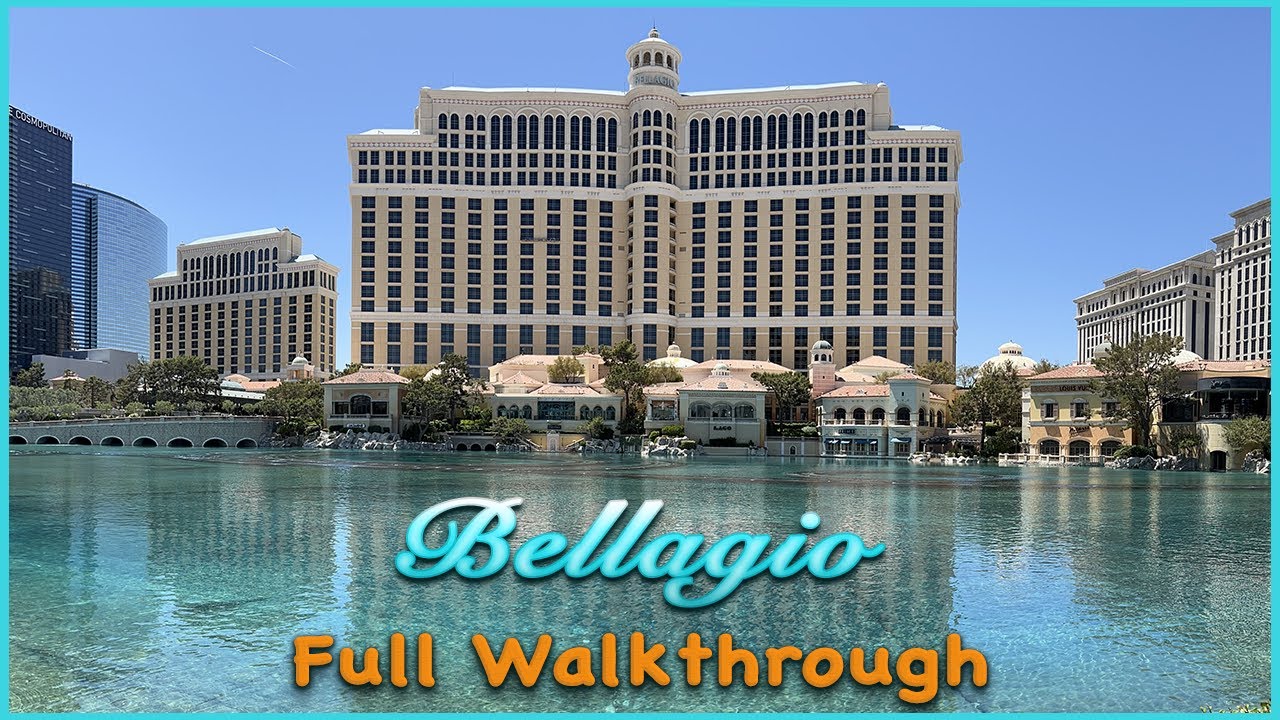 Bellagio Las Vegas - Full Walkthrough with pool and 2 Queen Fountain View Room Tour